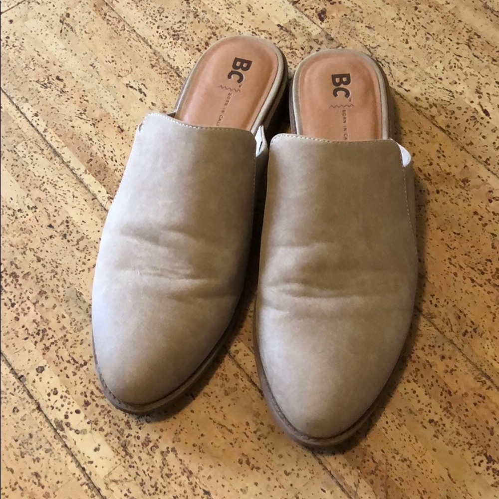 BC suede mules